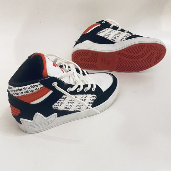adidas Hardcourt Hi C - Sz 13 White Red Sneakers